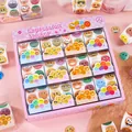 Set of 12 rolls of holographic cartoon emoji stickers for decorative scrapbooking - 12 Rolls Set / Smile Series