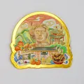 Aimant de réfrigérateur en métal souvenir de la ville de Changsha avec émail doré - Changsha