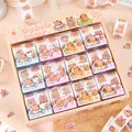 Box set of cute laser cartoon capybara stickers for scrapbooking and decoration - 12 Rolls Set / Capybara