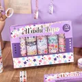 Set de 50 rouleaux de masking tape washi dans sa boite cadeau - Poésie de l'ombre et de la lumière / 50 Pièces/Paquet