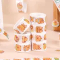 Cute cartoon bear decorative seal sticker rolls for DIY scrapbooking material - Sticker Roll / Capybara Style