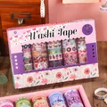 Coffret de 50 rouleaux de ruban adhésif washi décoratif créatif de haute qualité - Jardin de Monet / 50 Pièces/Paquet