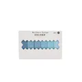 Set mit sechs blau verlaufenden Washi-Tapes in 2m-Rollen für Scrapbooking und Basteln - 6er-Set Rollen / Verlauf Blau