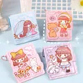 Set de mini carnets en cuir PU portables avec d'adorables personnages de dessins - Série Tuan Tuan