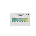 Set mit 6 Washi-Tapes mit grünem Farbverlauf in minimalistischer nordeuropäischer Verpackung - 6er-Set Rollen / Verlauf Grün