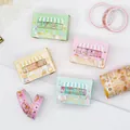 Set regalo di nastri washi pastello con graziosi motivi di ragazze e animali cartoon - Ragazza Dolce / Scatola Singola Casuale