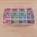 Juego de mini cintas Washi con purpurina en coloridos envases de botellas para manualidades. - Juego de 12 Rollos