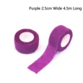 Purple self-adhesive cohesive bandage roll for finger protection, 2.5cm width. - Approx 4.5 Meters / Purple
