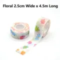 Selbstklebender Fingerverband mit Blumenmuster, 2,5 cm elastisches Vliesband für Sport - Einzelrolle (Breite 2.5cmxLänge 4.5m) / Blütenfülle