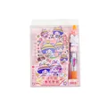 Kawaii cartoon briefpapier set met spiraal notitieboekje en meerkleurige pen cadeau - Canine Meisje Notizboek Set / Oranje