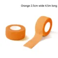 Vendaje adhesivo naranja para dedos, 2,5 cm de ancho y 4,5 m de largo, para deporte - Aprox 4.5 Metros / Naranja
