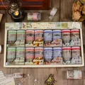 Premium vintage washi tape set with 8 boxes of various retro patterns for journaling - Retro Journal