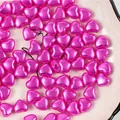 Vibrant pink 8mm heart-shaped imitation pearl ABS loose beads for DIY jewelry making - 2500颗装(8mm) / Rose Red