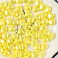 High-quality 8mm yellow heart-shaped faux pearl beads for DIY jewelry making and crafting - 2500颗装(8mm) / Yellow