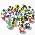 Mixed color acrylic soccer ball beads for DIY jewelry making and crafting - 12mm (ai-500g/Pack) / Soccer Mixed Colors