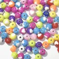 Assorted mixed color 6-20mm acrylic heart beads for DIY handmade jewelry making - 16mm / Heart Mixed Colors