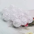 Clear white acrylic cracked round beads for DIY jewelry making accessories 6-20mm - 6mm (500g/Pack) / Cracked White