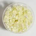 11mm cream white pearl lily-of-the-valley flower beads for DIY jewelry making accessories - 500g Pack (Approx. 2200 Pieces) / Cream White (NO.3)