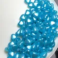 8mm bright blue heart-shaped ABS imitation pearl loose beads for DIY jewelry making - 2500颗装(8mm) / Lake Blue