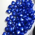 Shiny royal blue 8mm heart-shaped pearl beads for DIY jewelry making - 2500颗装(8mm) / Sapphire Blue