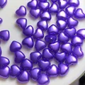 8mm purple heart-shaped ABS imitation pearl loose beads for DIY jewelry making - 2500颗装(8mm) / Purple