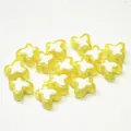Yellow translucent acrylic butterfly beads for DIY jewelry making and children crafts projects - Butterfly Shape / 500g Pack / Yellow