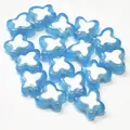 Blue and white butterfly-shaped acrylic beads for DIY children's jewelry making - Butterfly Shape / 500g Pack / Medium Blue