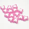 Pink and white butterfly acrylic beads for DIY jewelry making and children's crafts projects. - Butterfly Shape / 500g Pack / Pink