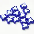 Blue and white butterfly-shaped acrylic beads for DIY children's jewelry craft making - Butterfly Shape / 500g Pack / Sapphire Blue