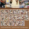 Cahier d'autocollants Evil Chihuahua avec 20 feuilles de stickers de collage de chiens - Chihuahua Diabolique / Paquet de 20