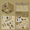 DIY pixel art miniature scenery sticker set with Egyptian pyramid theme components - Life-Taking Pyramid / 2 Stickers/Pack