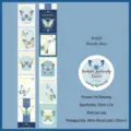 Ruban adhésif washi vintage style timbre avec motifs papillons dorés pour le scrapbooking - 25mm x 3m / Danse de Papillon Crépuscule