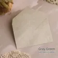Eleganter Umschlag in Morandi-Graugrün, Größe 161 x 113 mm für Schreibwarenkarten. - Einzelner Umschlag / 161mm x 113mm / Graugrün