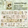 Brilliant Painting series vintage scrapbooking paper set with 40 unique retro designs - 40 Pieces/Pack / Asakusa Dream Glass