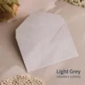 Hochwertiger hellgrauer, lichtdurchlässiger Blankoumschlag im Morandi-Stil, 161x113mm - Einzelner Umschlag / 161mm x 113mm / Hellgrau