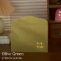 Elegant olive green envelope featuring gold foil stamping and 173x123mm dimensions for cards - Bright Future / Olive Green