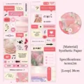 Dreamy pink aesthetic deco tape with strawberry and tulip pattern for journaling - Dreamy Fantasy