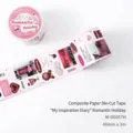 Romantic holiday themed decorative die-cut paper tape for journaling - Romantic Holiday
