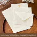 Elegant floral stationery set with envelopes - Windy Flower Bank (148x204mm Paper x4 And 156x108mm Envelope x2)