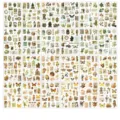 Set mit 24 Blatt Vintage-Washi-Aufklebern für Scrapbooking, DIY-Basteln und Journaling - 24er Pack / Blühende Verlockung