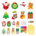 Christmas DIY cartoon paper craft hanging decoration kit for kids party and classroom - Christmas Edition