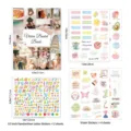 Comprehensive vision board kit including motivational stickers and DIY scrapbooking book - Fresh Style Vision Board Book (HC001-YMX)