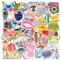 Lot de stickers en vinyle VSCO colorés avec des motifs de dessins animés mignons - TT017 Style Frais (50 Pièces) H