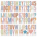 Bunte 2,5-Zoll Alphabet- und Zahlenaufkleber für Pinnwände, selbstklebend und wasserfest - 6 Stück / Morandi Farbe