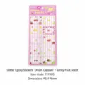 Sunny Fruit Dream Capsule PET epoxy stickers for DIY journaling and scrapbooking decoration - 95x175mm / Sunny Fruit