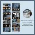 Infeel.Me matte PET masking tape with vintage ocean and traveler scrapbook patterns - The Traveler and The Sea