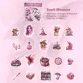 Butterfly Dance series magical stickers Peach Blossoms variant for DIY journaling 20pcs - Pack of 20 / Peach Blossom