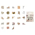 Vintage aesthetic sticker pack for retro DIY scrapbooking and journal decor - Insoluble Love In Diary / 46 Pieces/Pack