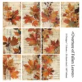 Vintage autumn fallen leaves theme scrapbook paper pack, 20 sheets, 100x140mm - Autumn Overture / 20 Pieces/Pack