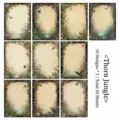 Vintage botanical thorn jungle theme scrapbooking paper set for DIY craft journals - Thorn Jungle / 20 Pieces/Pack